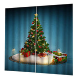 Max Christmas Pattern Living Room Bedroom Window Drapes For Home Kids Room Decor