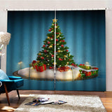 Max Christmas Pattern Living Room Bedroom Window Drapes For Home Kids Room Decor