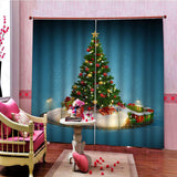 Max Christmas Pattern Living Room Bedroom Window Drapes For Home Kids Room Decor