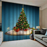 Max Christmas Pattern Living Room Bedroom Window Drapes For Home Kids Room Decor