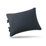 Max Maxb Solid Color Polyester Pillow Case Cushion Cover with Ties 2-in-1 Dark Blue