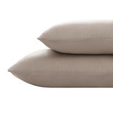 Max Maxb Solid Color Polyester Pillow Case Cushion Cover with Ties 2-in-1 Beige