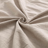 Max Maxb Solid Color Polyester Pillow Case Cushion Cover with Ties 2-in-1 Beige