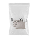 Max Maxb Solid Color Polyester Pillow Case Cushion Cover with Ties 2-in-1 Beige
