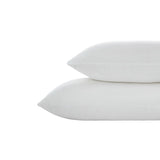 Max Maxb Solid Color Polyester Pillow Case Cushion Cover with Ties 2-in-1 White