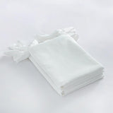 Max Maxb Solid Color Polyester Pillow Case Cushion Cover with Ties 2-in-1 White