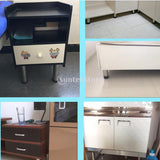 Maxbell 4x Bed Riser Table Lifts Furniture Square Feet Plinth Floor Protector 11.5cm