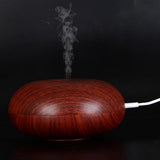 Max 175ml Wood Grain Humidifier Mute Bedroom USB Spray Humidifiers Dark Brown