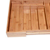Max Maxb Multi-functional Bamboo Pastoral Kitchen Knife Box Kitchen Drawer Organizer