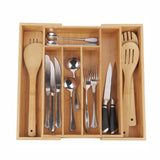 Max Maxb Multi-functional Bamboo Pastoral Kitchen Knife Box Kitchen Drawer Organizer