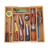 Max Maxb Multi-functional Bamboo Pastoral Kitchen Knife Box Kitchen Drawer Organizer