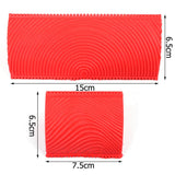 Maxbell Rubber Empaistic Pattern Wood Grain Tool DIY Wall Decoration 2pcs