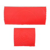 Maxbell Rubber Empaistic Pattern Wood Grain Tool DIY Wall Decoration 2pcs