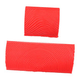 Maxbell Rubber Empaistic Pattern Wood Grain Tool DIY Wall Decoration 2pcs