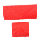 Maxbell Rubber Empaistic Pattern Wood Grain Tool DIY Wall Decoration 2pcs