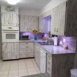 Maxbell Rubber Empaistic Pattern Wood Grain Tool DIY Wall Decoration 2pcs