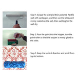 Max Maxb DIY Texture Patterned Paint Rollers Head for Walls Roller Printing Machine B