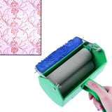 Max Maxb DIY Texture Patterned Paint Rollers Head for Walls Flower Shape Head