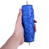 Max Maxb DIY Texture Patterned Paint Rollers Head for Walls Flower Shape Head