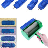 Max Maxb DIY Texture Patterned Paint Rollers Head for Walls Flower Shape Head