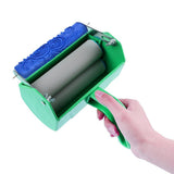 Max Maxb DIY Texture Patterned Paint Rollers Head for Walls Flower Shape Head