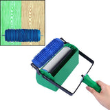 Max Maxb DIY Texture Patterned Paint Rollers Head for Walls Parallel Stripes Head
