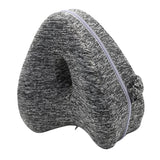 Max Heart Shape Memory Foam Leg Pillow Side Sleep Knee Pillow Gray
