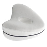 Max Heart Shape Memory Foam Leg Pillow Side Sleep Knee Pillow White