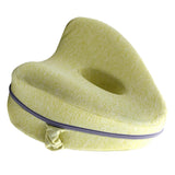Max Heart Shape Memory Foam Leg Pillow Side Sleep Knee Pillow Blue