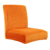 Stretch Short Low Back Chair Cover Bar Counter Stool Slipcover Orange