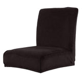 Stretch Short Low Back Chair Cover Bar Counter Stool Slipcover Black