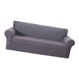 Max 2-Piece Sofa Cover Slipcover Furniture Protector 3 Cushion Couch Gray