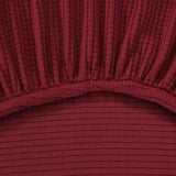 Max 2-Piece Sofa Cover Slipcover Furniture Protector 3 Cushion Couch Wine Red