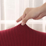 Max 2-Piece Sofa Cover Slipcover Furniture Protector 3 Cushion Couch Wine Red