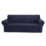 Max 2-Piece Sofa Cover Slipcover Furniture Protector 3 Cushion Couch Dark Blue