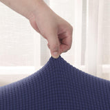 Max 2-Piece Sofa Cover Slipcover Furniture Protector 3 Cushion Couch Dark Blue