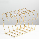 Max Wrought iron Storage Rack Bear Shape Storage Organizer Shelf Golden