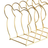 Max Wrought iron Storage Rack Bear Shape Storage Organizer Shelf Golden