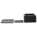 Max 4pcs Set Heavy Duty Square Plastic Furniture Risers Lifts Bed Risers