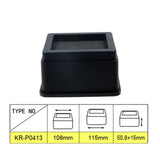 Max 4pcs Set Heavy Duty Square Plastic Furniture Risers Lifts Bed Risers