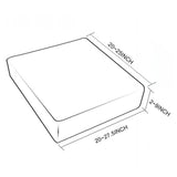 Max Waterproof PU Leather Sofa Seat Cushion Cover Protector Grey_1 Seater