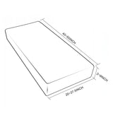 Max Waterproof PU Leather Sofa Seat Cushion Cover Protector Grey_2 Seater