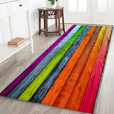 Max Maxb Rustic Runner Rug Floor Mat Modern Home Strip Rug Orange(60x180cm)