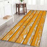 Max Rustic Runner Rug Floor Mat Modern Home Strip Rug Yellow(40x120cm)