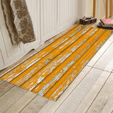 Max Rustic Runner Rug Floor Mat Modern Home Strip Rug Yellow(40x120cm)