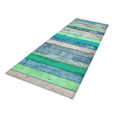 Max Rustic Runner Rug Floor Mat Modern Home Strip Rug Blue(60x180cm)