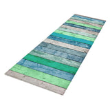 Max Rustic Runner Rug Floor Mat Modern Home Strip Rug Blue(60x180cm)