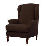 Max Jacquard Stretch Wing Back Armchair Cover Wingback Sofa Slipcover Coffee