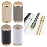 Max Alloy Curtain Decorative Pole/Rod Finials Ends Head Cap 28mm Dia. Black