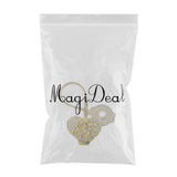 Max Stretchable Magnetic Curtain Drapery Tieback Buckle Clip 35.5cm White